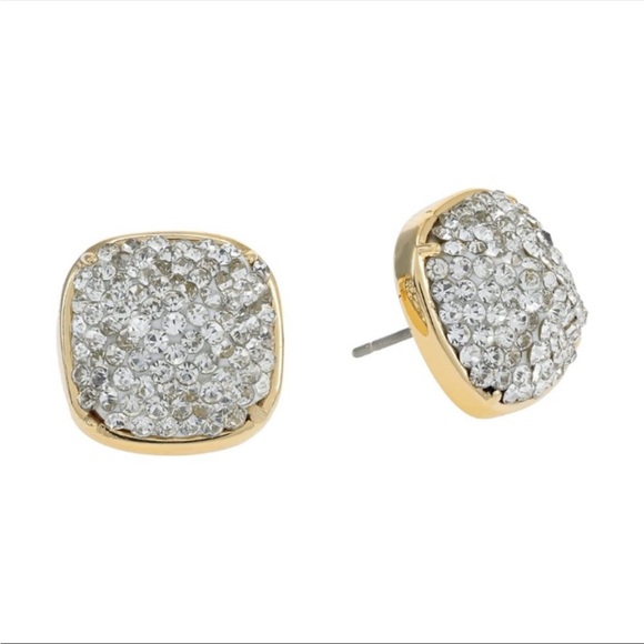 Kate Spade Druzy Clay Pave Crystal and Gold Studs